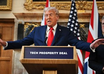 Trump caps UK trip with $350B tech pact, heads to Arizona for Kirk’s memorial service