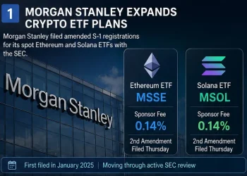 Morgan Stanley Sets 0.14% Fee for Ethereum and Solana ETFs